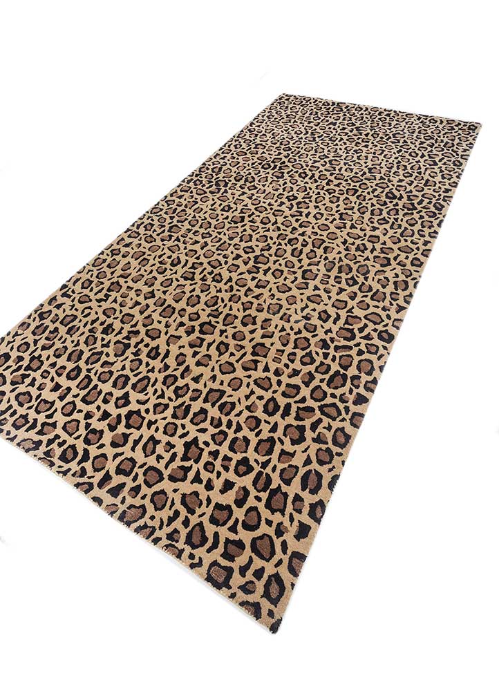 Wollteppich - 180 x 270 cm - gold