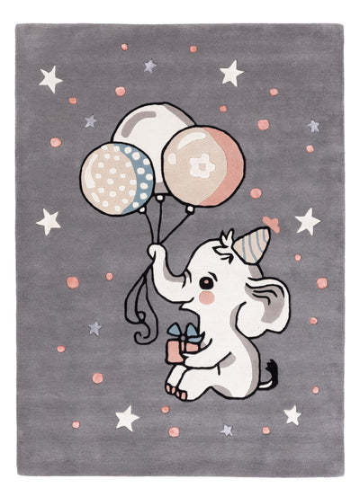 Kinderteppich Elefant Luftballons