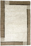 Nepal Teppich 120x178cm - Wollteppich - Rechteckig / Beige / 120 x 178 cm Rechteckig