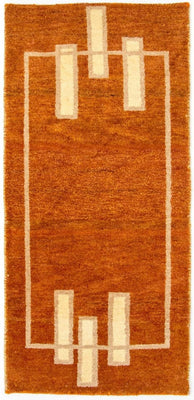 Gabbeh Teppich - Indus 140 x 70 cm - orange