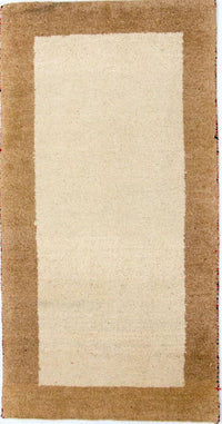 Gabbeh Teppich - Indus 132 x 68 cm - beige