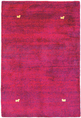 Gabbeh Teppich - Indus 205 x 140 cm - rosa
