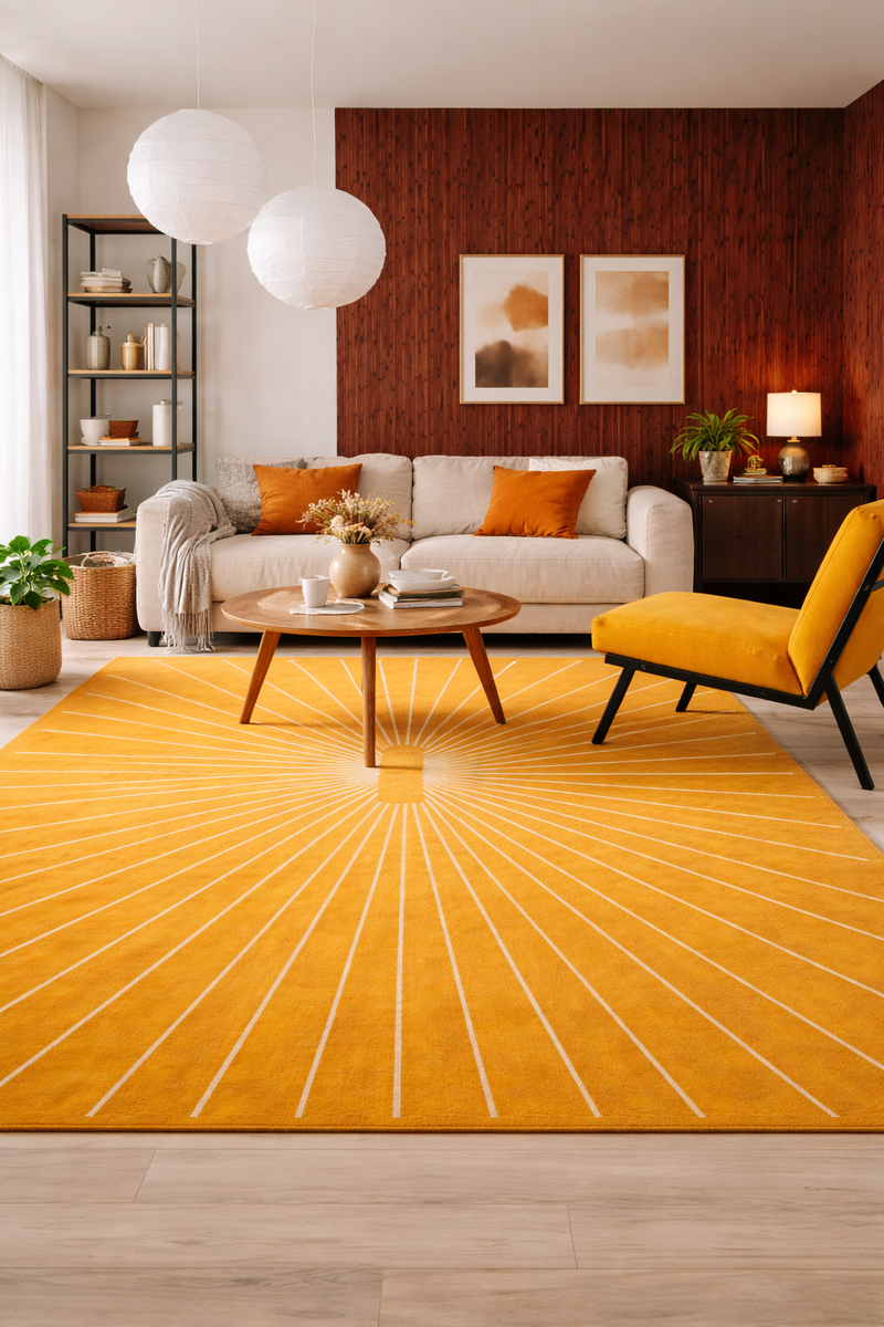 Designer Teppich - WarmEmbrace - rechteckig