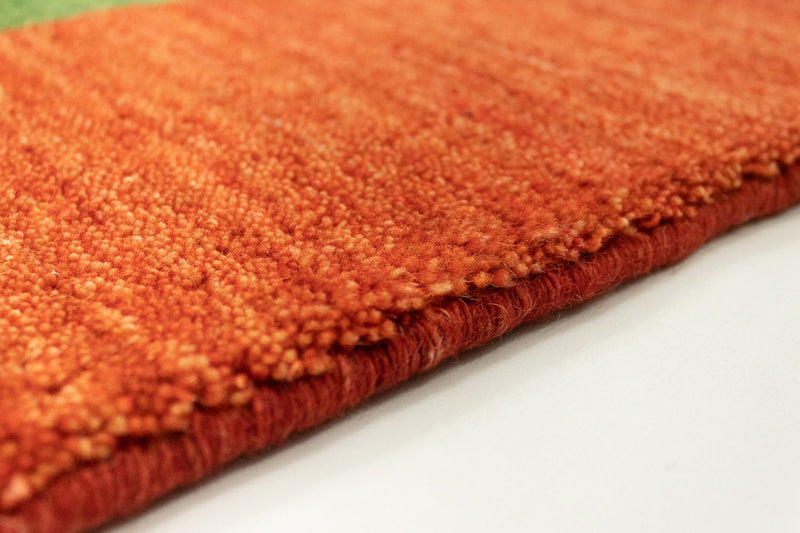 Gabbeh Teppich - Indus 200 x 80 cm - grün