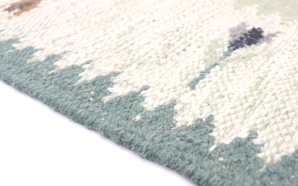 Kelim Teppich - Trendy 250 x 80 cm - hellgrün