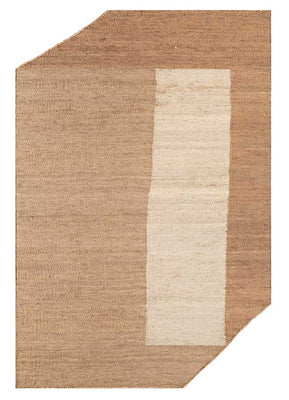 Designer Teppich sonderform  - 270 x 180 cm - dunkelbeige
