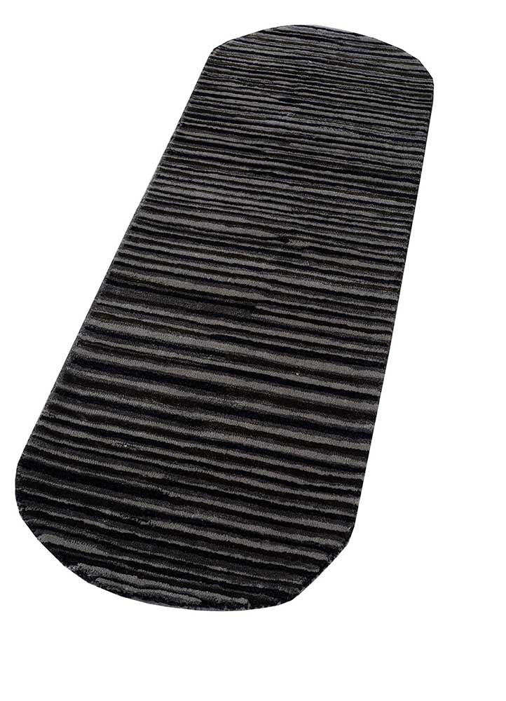 Wollteppich sonderform  - 152 x 55 cm - anthrazit