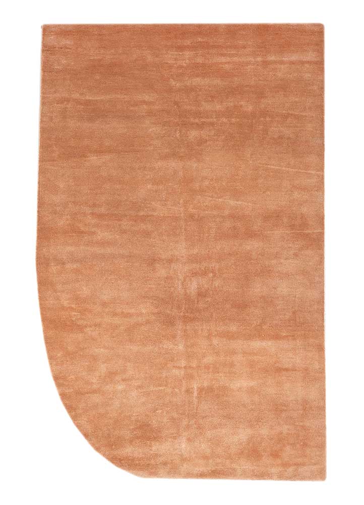 Designer Teppich sonderform  - 240 x 150 cm - orange