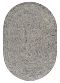 Wollteppich sonderform  - 225 x 150 cm - grau