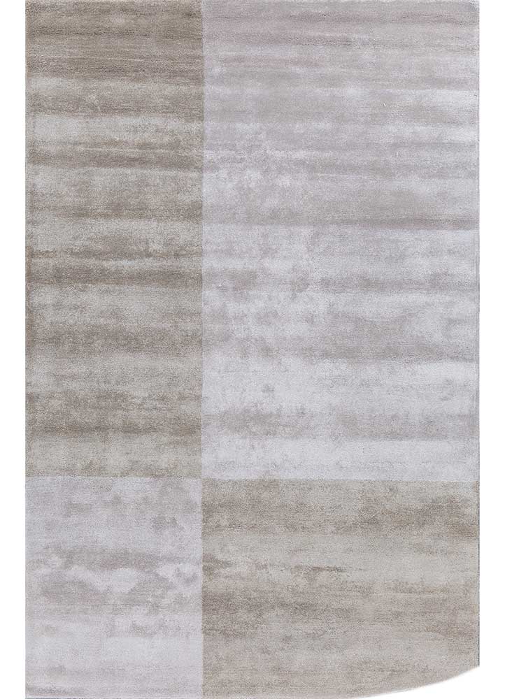 Designer Teppich sonderform  - 240 x 150 cm - hellgrau