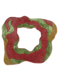 Designer Teppich sonderform  - 70 x 80 cm - orange