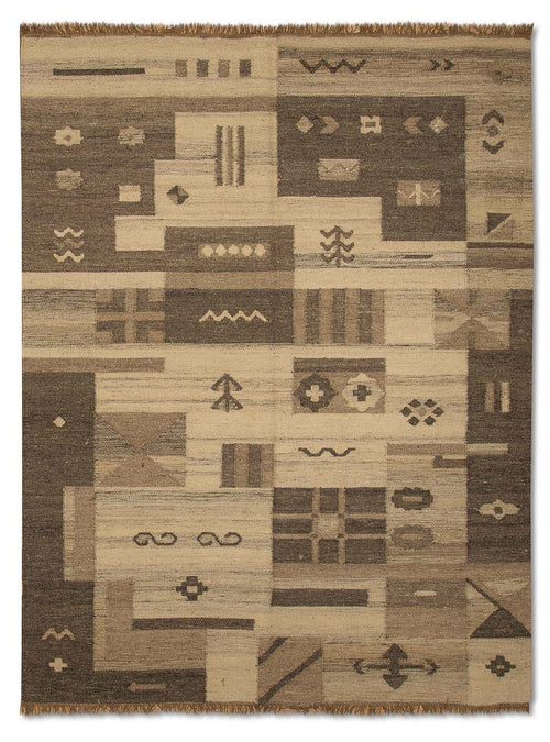 Kelim Teppich - Trendy 200 x 140 cm - natur