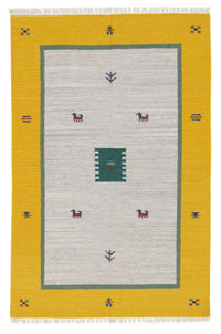 Kelim Teppich - Trendy 180 x 120 cm - beige