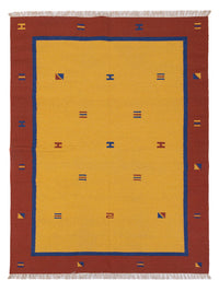 Kelim Teppich - Trendy - 240 x 170 cm - senfgelb