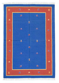 Kelim Teppich - Trendy 200 x 140 cm - blau