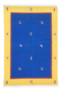 Kelim Teppich - Trendy 200 x 140 cm - blau