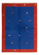 Kelim Teppich - Trendy 240 x 170 cm - dunkelblau