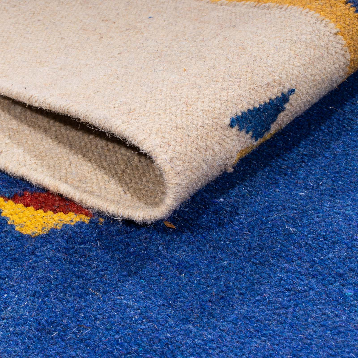 Kelim Teppich - Trendy 240 x 170 cm - dunkelblau