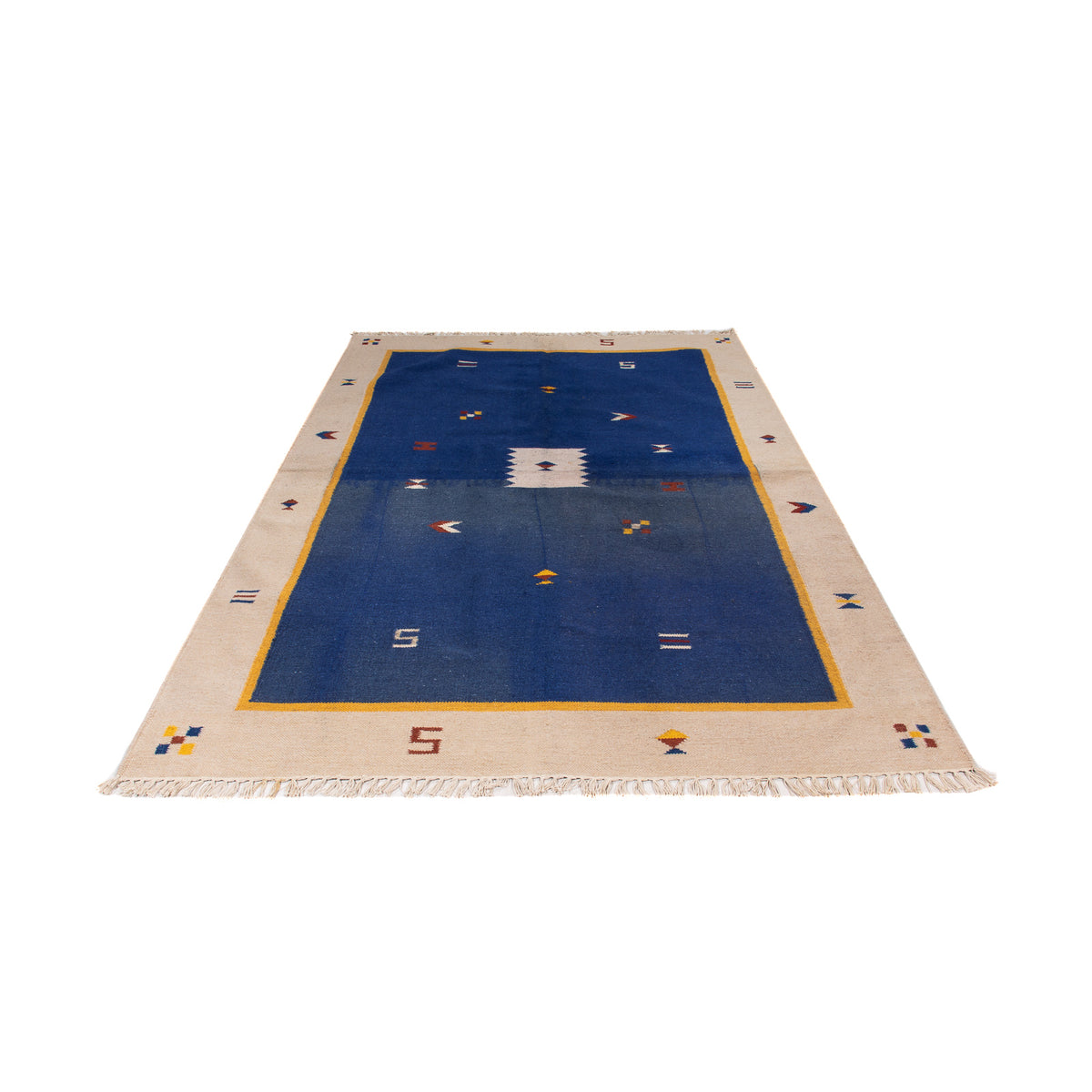 Kelim Teppich - Trendy 240 x 170 cm - dunkelblau