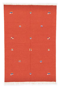 Kelim Teppich - Trendy 200 x 140 cm - orange