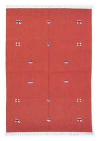 Kelim Teppich - Trendy 200 x 140 cm - rot
