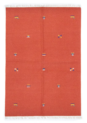 Kelim Teppich - Trendy 200 x 140 cm - orange