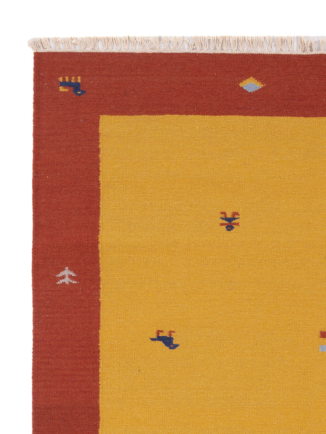 Kelim Teppich - Trendy - 240 x 170 cm - senfgelb