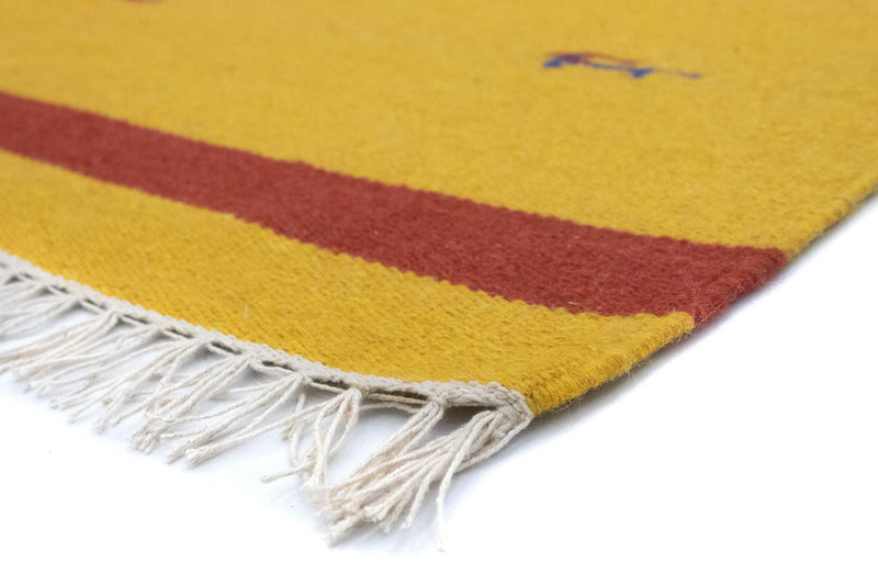 Kelim Teppich - Trendy 180 x 120 cm - gelb