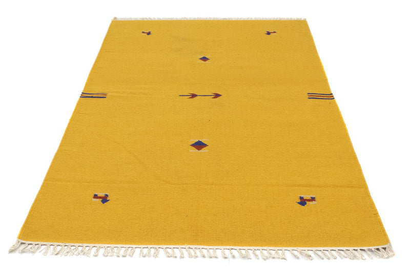 Kelim Teppich - Trendy 180 x 120 cm - gelb