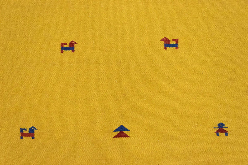 Kelim Teppich - Trendy 180 x 120 cm - gelb