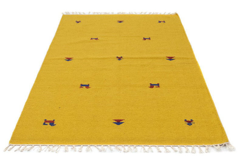 Kelim Teppich - Trendy 180 x 120 cm - gelb