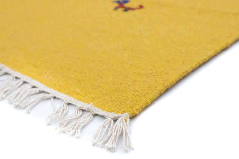 Kelim Teppich - Trendy 180 x 120 cm - gelb