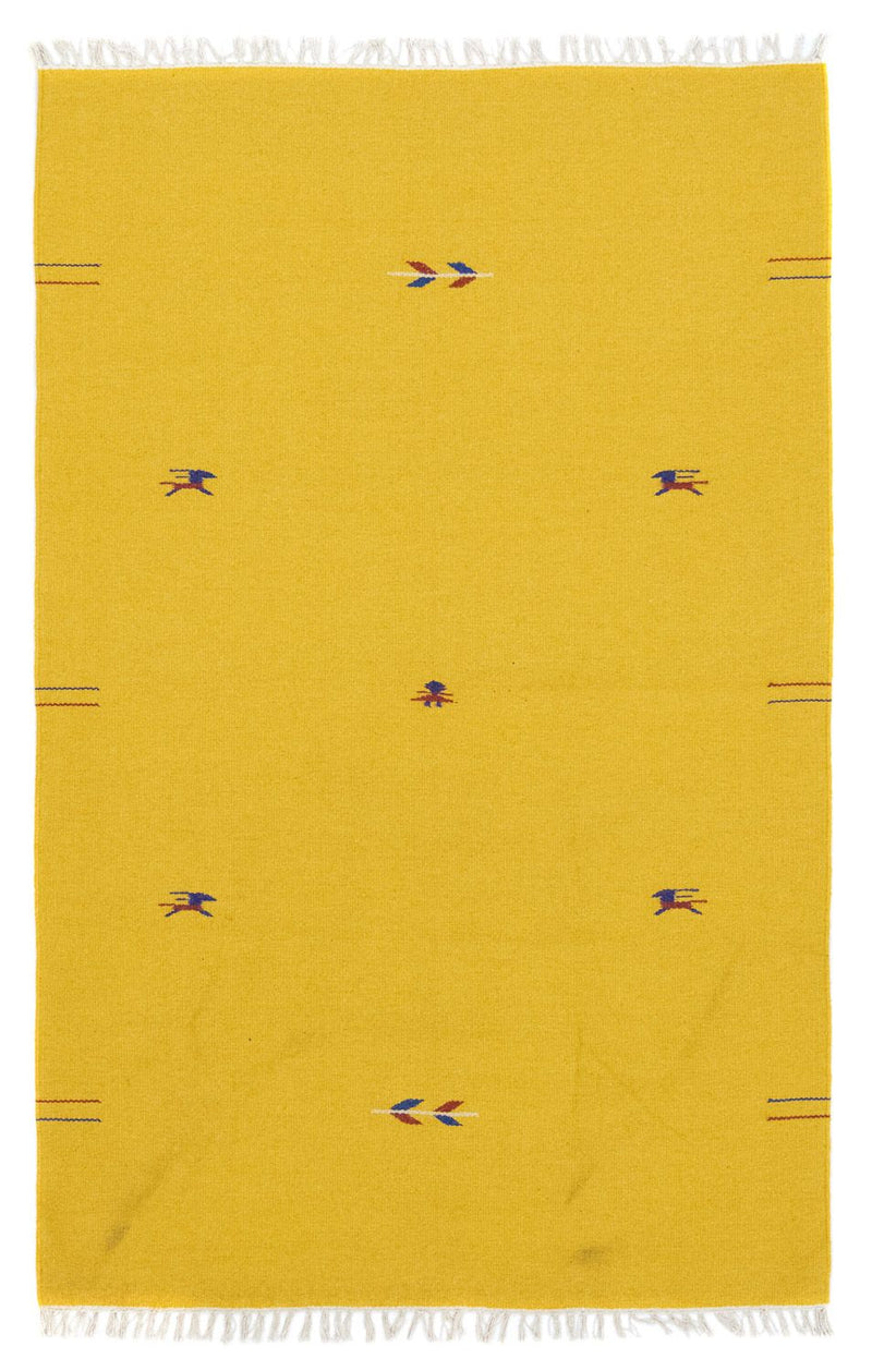 Kelim Teppich - Trendy 180 x 120 cm - gelb