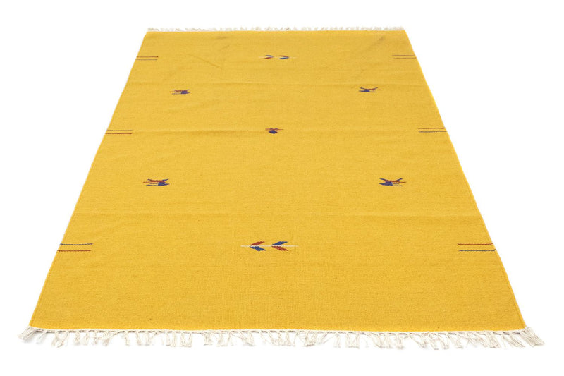 Kelim Teppich - Trendy 180 x 120 cm - gelb