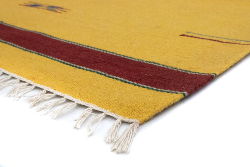 Kelim Teppich - Trendy 180 x 120 cm - gelb