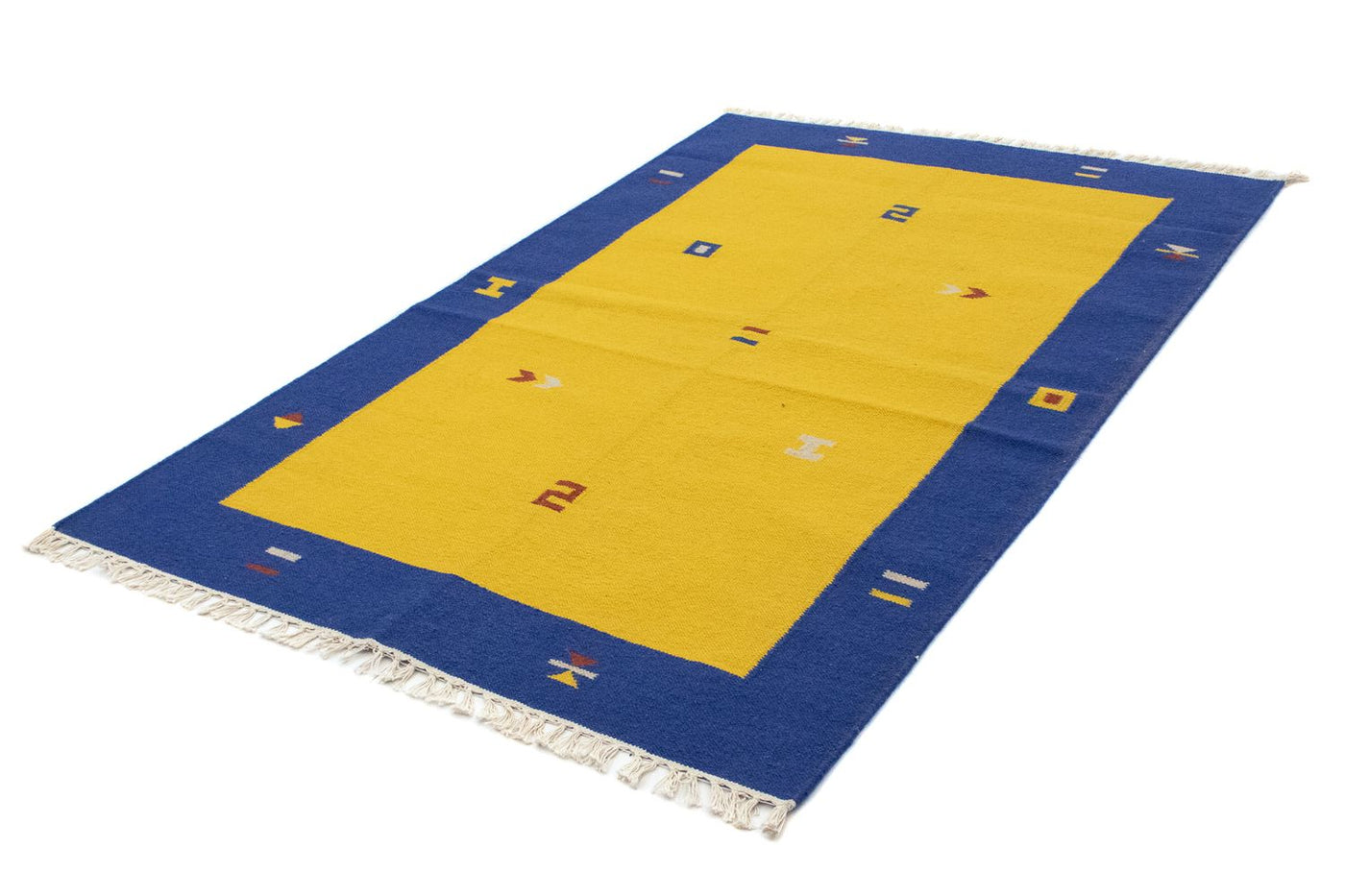 Kelim Teppich - Trendy 180 x 120 cm - gelb