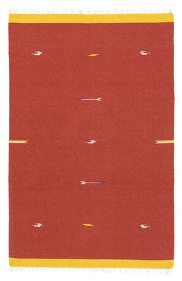 Kelim Teppich - Trendy 180 x 120 cm - rot