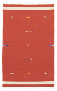 Kelim Teppich - Trendy 180 x 120 cm - rot