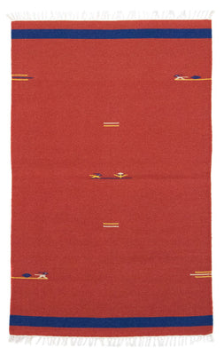 Kelim Teppich - Trendy 180 x 120 cm - rot