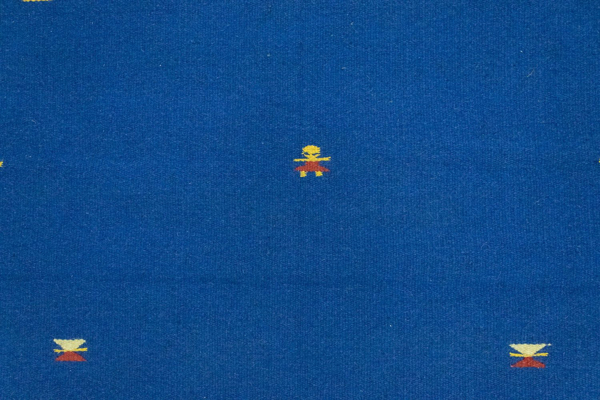 Kelim Teppich - Trendy 180 x 120 cm - blau