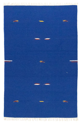 Kelim Teppich - Trendy 180 x 120 cm - blau