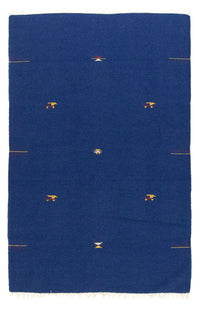 Kelim Teppich - Trendy 180 x 120 cm - blau