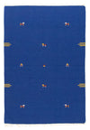 Kelim Modern Teppich 120x180cm - Rechteckig / Blau / 120 x 180 cm Rechteckig