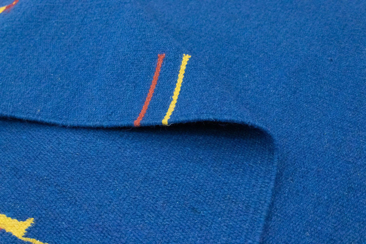 Kelim Teppich - Trendy 180 x 120 cm - blau