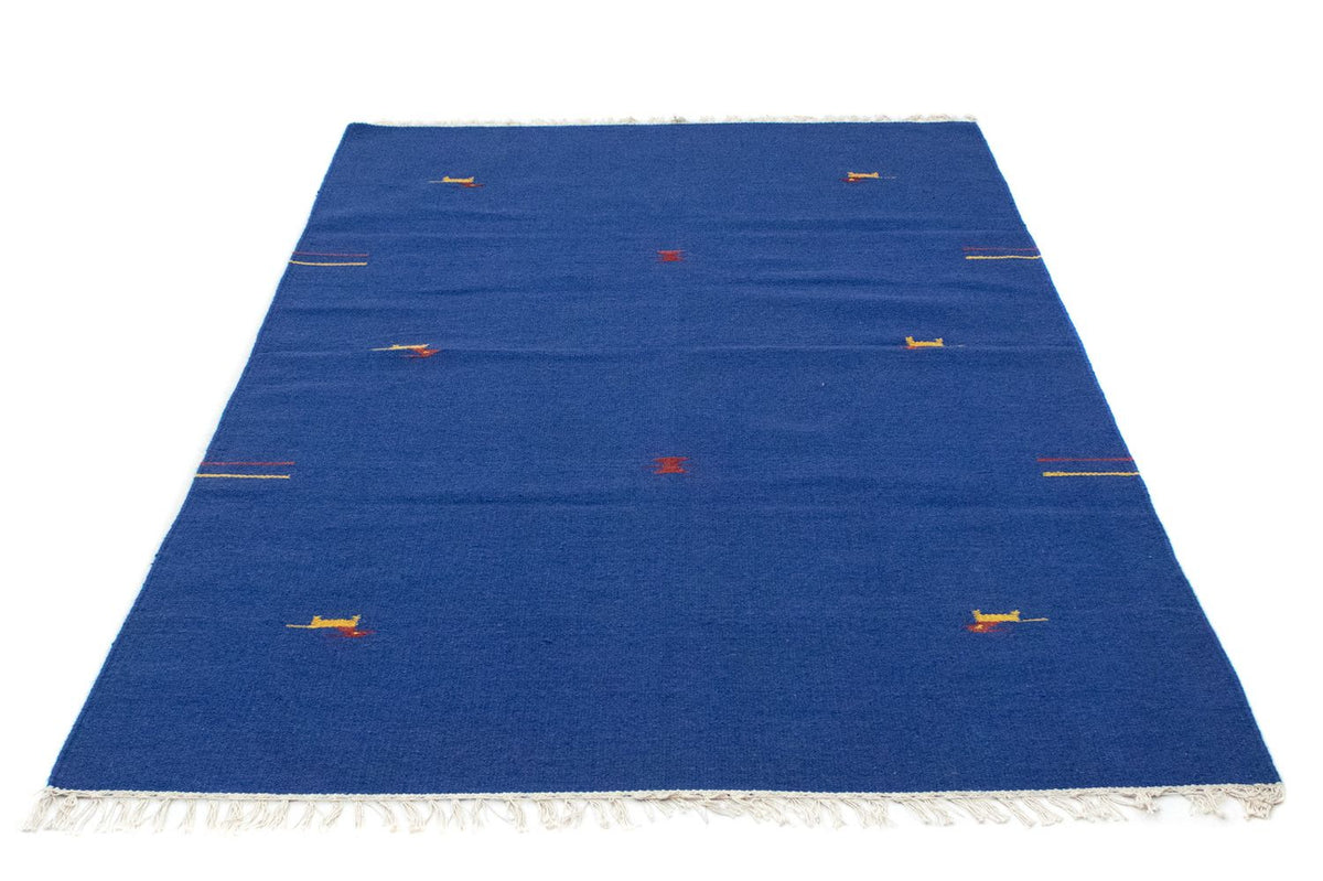 Kelim Teppich - Trendy 180 x 120 cm - blau