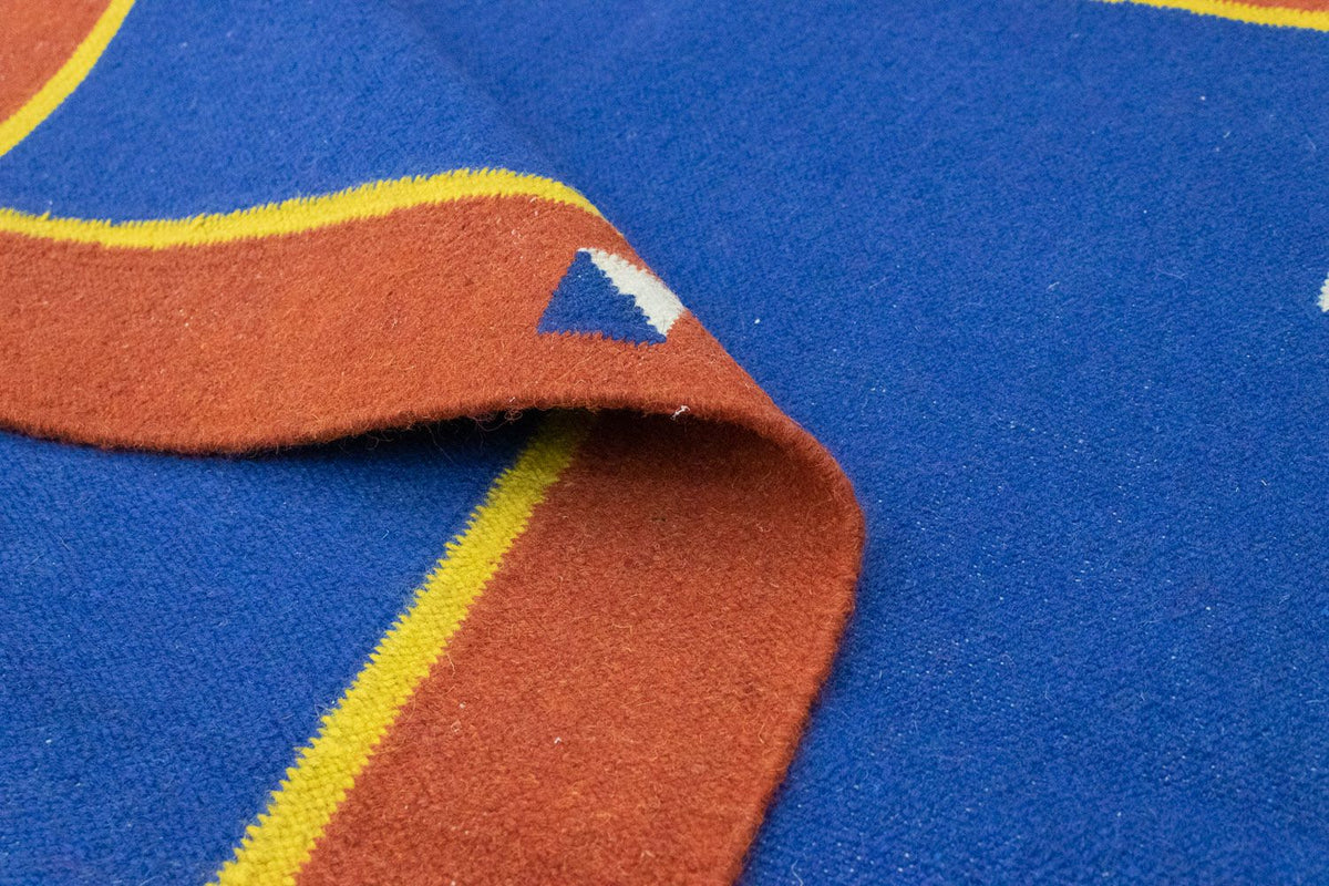 Kelim Teppich - Trendy 180 x 120 cm - blau