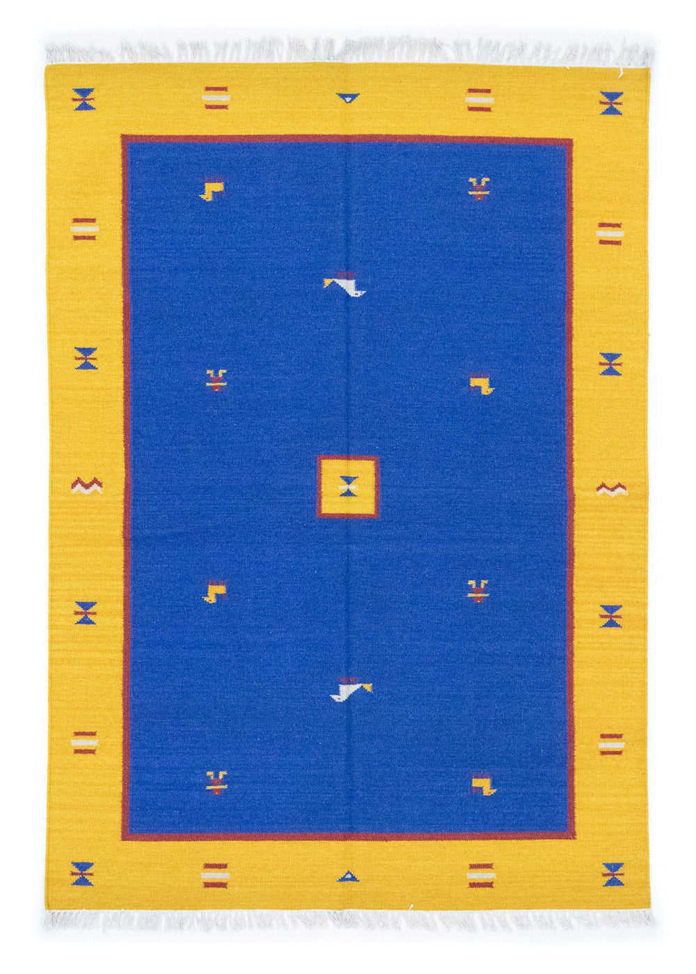 Kelim Teppich - Trendy 200 x 140 cm - blau
