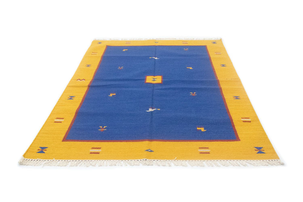 Kelim Teppich - Trendy 200 x 140 cm - blau