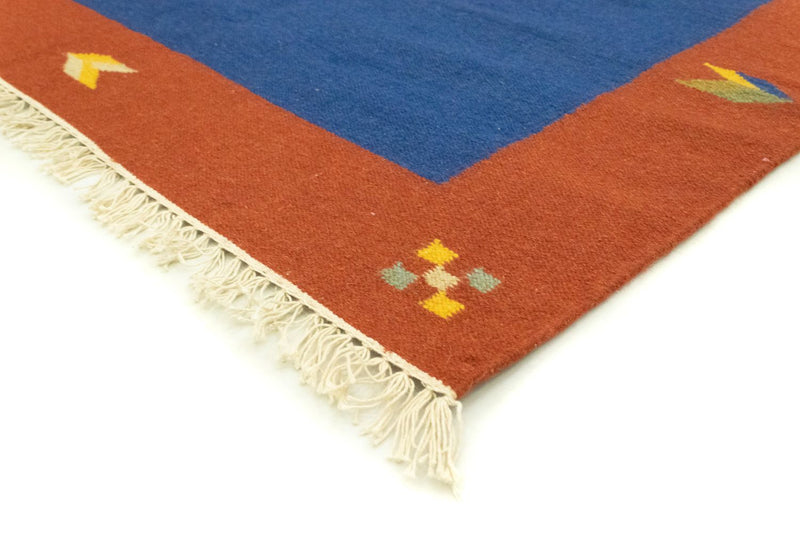 Kelim Teppich - Trendy 300 x 200 cm - blau