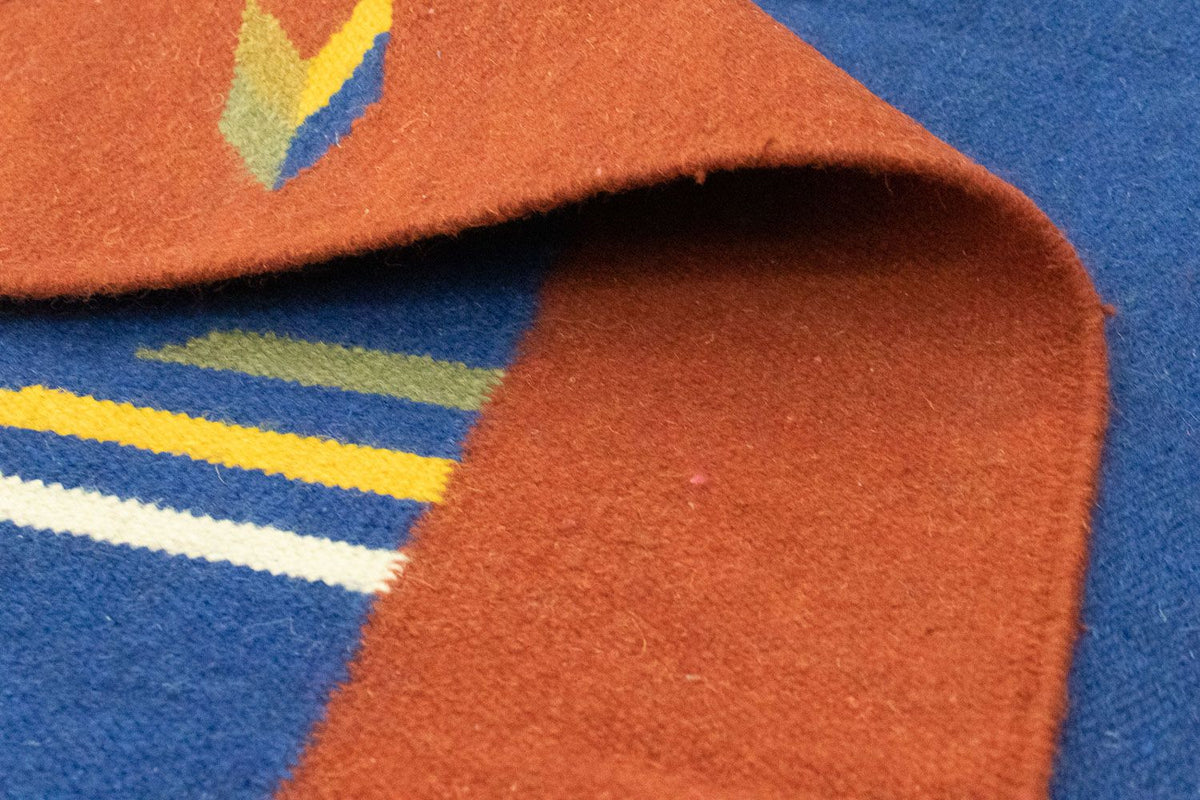 Kelim Teppich - Trendy 300 x 200 cm - blau